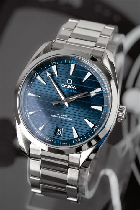 omega seamaster aqua terra blue hands|omega aqua terra 38mm price.